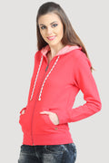 Basic Solid Hooded Sweatshirt