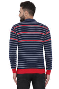 Axmann Basix Striped Zipped Sweatshirt