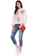 Floral Organza Casual Winter Top