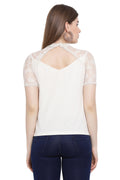 Sequin Lady Lace Casual Top