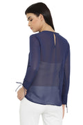 Royal Ruffle Casual Top