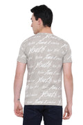 Typographic Printed Round Neck Tee-Shirt