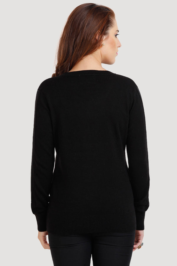 V Neck Lace Top - MODA ELEMENTI