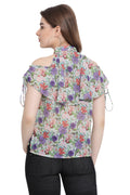 Formal Smart Floral Top