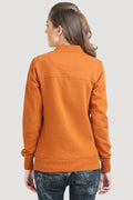 Printed Full Sleeve Zipper Sweatshirt - MODA ELEMENTI