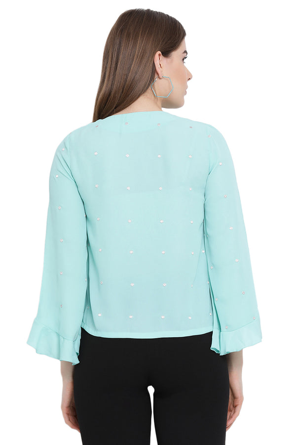 Mild Breeze Bell Sleeve Top