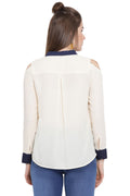 Statement Collar Casual Top