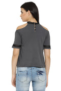 Chocker Neckline Off Shoulder Top