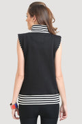 Front Zipper Designed Sweatshirt - MODA ELEMENTI