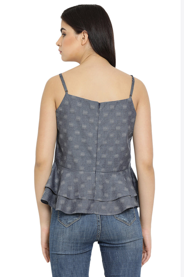 Self Designed Strap Casual Top