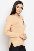 Exotic Flora Casual Winter Top