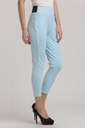 Sky Blue Solid Jegging