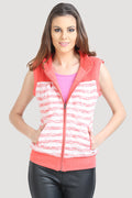 Reversible Front Open Sleeveless Sweatshirt - MODA ELEMENTI