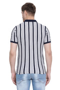 Vertical Stripe Polo T-Shirt