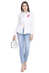 Full Sleeve Self Designed Casual Shirt