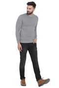 Axmann Solid Full Sleeve Sweatshirt