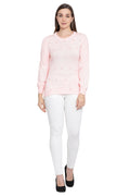 Solid Embellished Casual Jumper