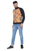 Axmann Cross Checked Zipped Sweatshirt