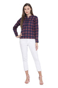 Mandarin Collar Half Placket Shirt