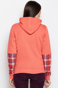 Love Patch Zipper Hood Sweatshirt