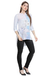 Floral Blues Casual Tunic