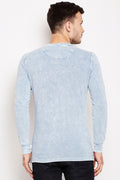 Axmann Denim Solid Full Sleeve T-Shirt