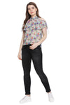 Formal Smart Floral Top