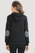 Full Sleeve Neck Buttoned Hooded Sweatshirt - MODA ELEMENTI
