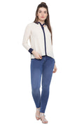 Statement Collar Casual Top