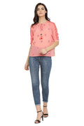 Self Designed Lace Casual Top