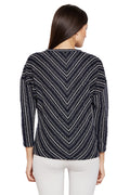 Asymmetric Stripes Winter Top