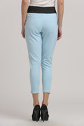 Sky Blue Solid Jegging