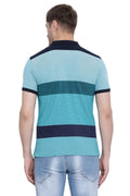 Ocean Stripe Polo T shirt