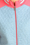 Full Sleeve Zipper Mix Sweatshirt - MODA ELEMENTI