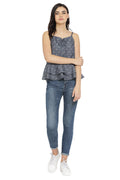 Self Designed Strap Casual Top