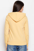 Solid Elegance Hood Zipper Sweatshirt - MODA ELEMENTI