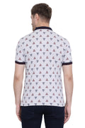 Motif Printed Polo T shirt
