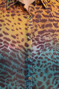 Animal Print Crop Shirt - MODA ELEMENTI
