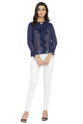 Royal Ruffle Casual Top
