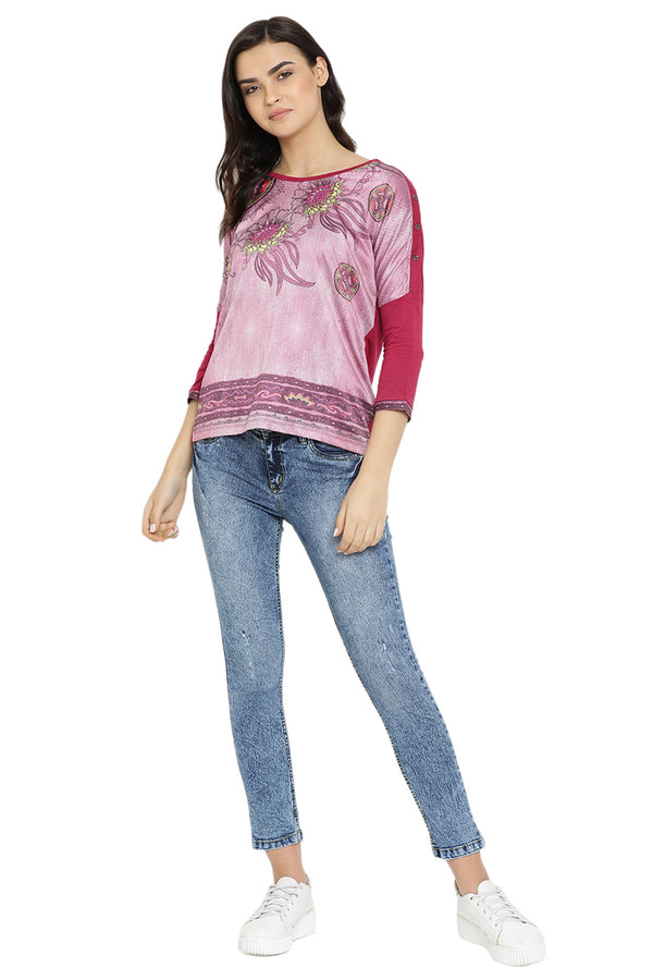 Floral Aura Printed Casual Top