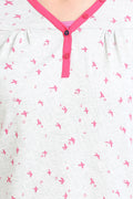 V Neck Placket Full Sleeve Rib Top - MODA ELEMENTI