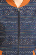 Printed Full Sleeve Zipper Sweatshirt - MODA ELEMENTI