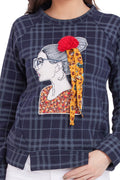Pictorial smart women printed Sweatshirt