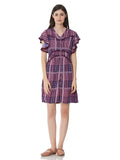Flutter Sleeves Medium Length Dress