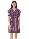 Flutter Sleeves Medium Length Dress