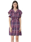 Flutter Sleeves Medium Length Dress
