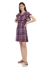 Flutter Sleeves Medium Length Dress