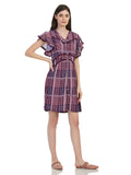Flutter Sleeves Medium Length Dress