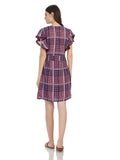 Flutter Sleeves Medium Length Dress
