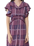 Flutter Sleeves Medium Length Dress
